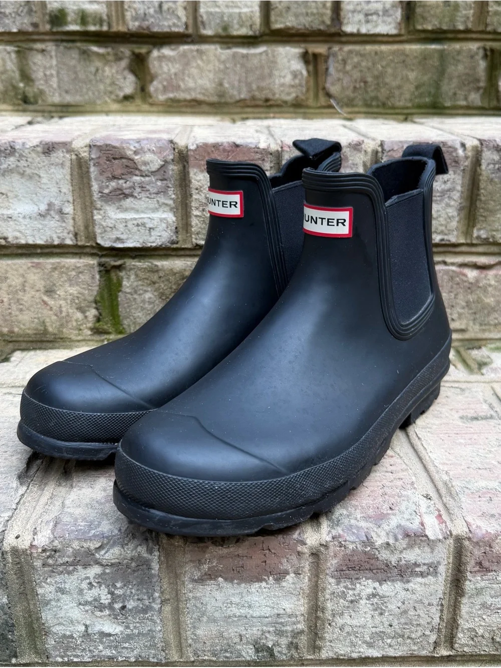 Hunter Original Chelsea Black Waterproof Rain Boots Women’s 11